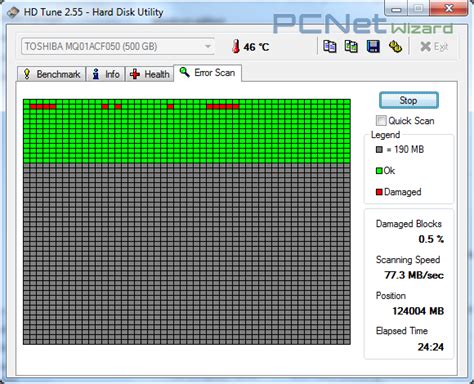 scan hard drive for bad blocks